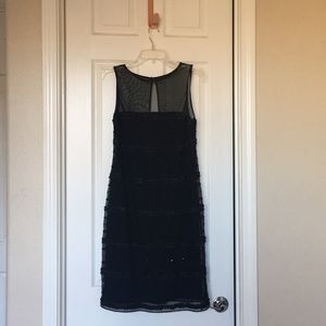 Dressbarn | Black Mesh & Sequin  LBD